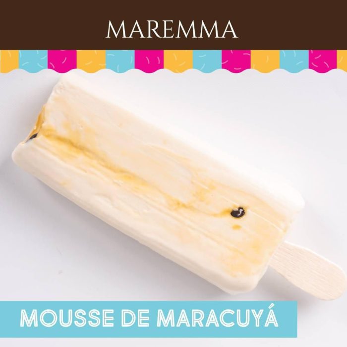 Paleta mousse de maracuyá x6