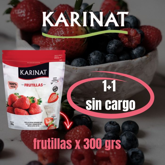 1+1 frutillas x 300grs